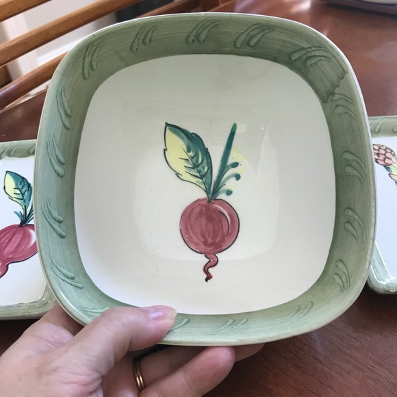 Crate & Barrel Vintage Ceramiche Toscane Handpainted Vegetable Set - Picture 2 of 14